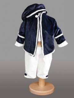 Bascuta bleumarin de catifea