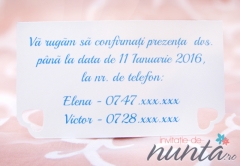 Card de confirmare Baby Boy