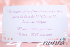 Card de confirmare Baby Girl
