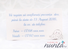 Card de confirmare cu bebelus Happy Boy