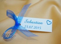 Cardulet personalizabil cu funda albastra