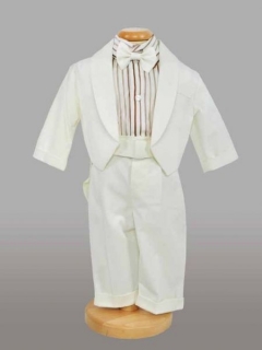 Costumas cu papion alb