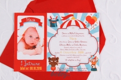 Invitatie de botez Invitatie la circ