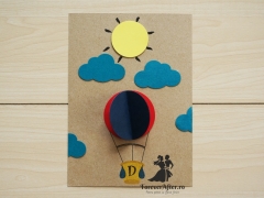 Invitatie de botez Zbor cu balonul