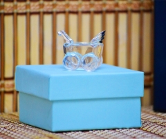 Marturie botez carucior sticla in cutie bleu