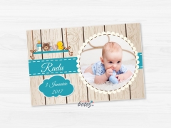 Marturie de botez poza magnetica Happy Tag