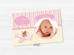 Marturie de botez poza magnetica Pink Sky