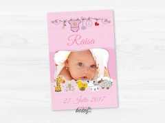 Marturie de botez poza magnetica Pink Toys