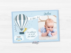 Marturie magnetica cu poza Blue Balloon