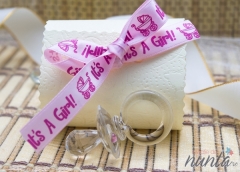 Marturie suzeta in cutiuta cu panglica roz