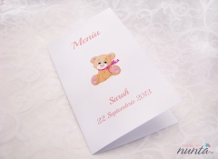 Meniu de botez Pink Teddy