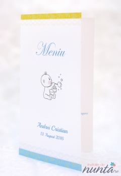 Meniu de botez cu bebelus Happy Boy