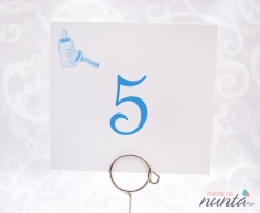 Numar de masa Blue Bow