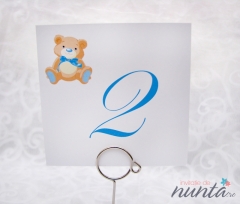 Numar de masa Blue Teddy