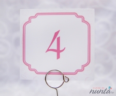 Numar de masa Pink Toys