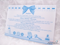 Pachet de botez Blue Bow pentru 10 familii