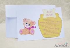 Pachet de botez Pink Teddy pentru 10 familii