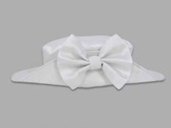 Palarie alba cu fundita