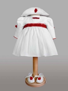 Palariuta alb cu rosu