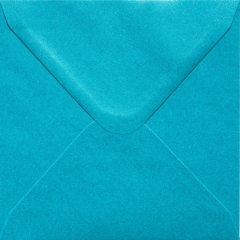 Plic patrat mare turcoaz sidefat