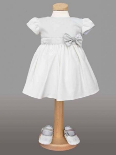 Rochita alb-gri cu fundita