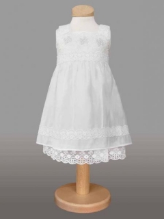 Rochita alba eleganta cu broderie