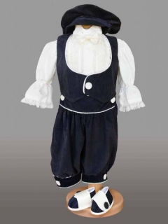 Set costum medieval albastru