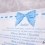 Invitatie de botez Blue Bow